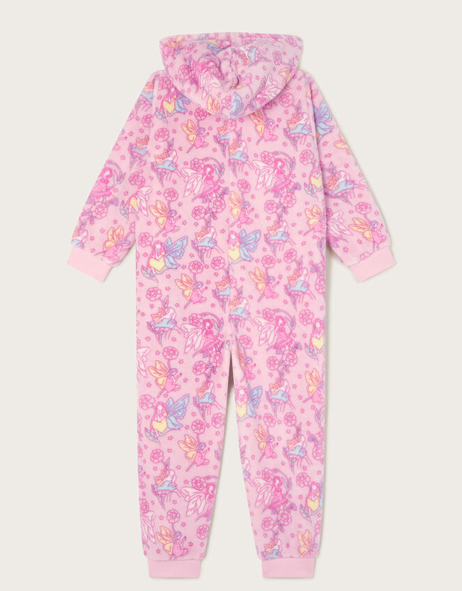 Fairy Print Fleece Onesie, Pink (PINK), large