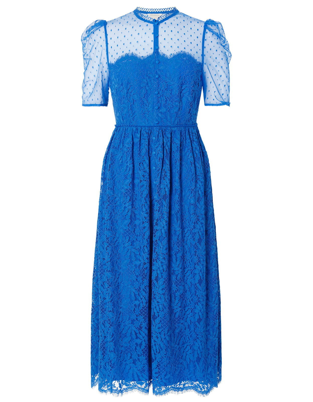 Monsoon blue top lace dress