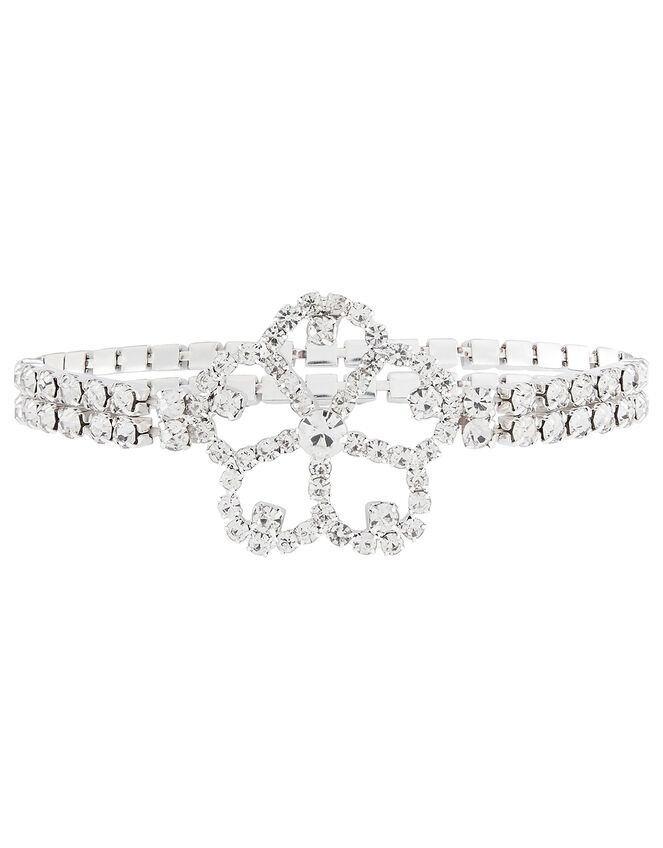 Sparkle Flower Stretch Bracelet, , large