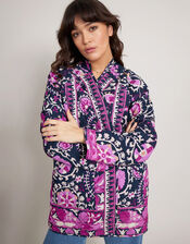 East Print Quilted Jacket , Multi (MULTI), large