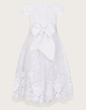 Sorcha Floral Lace Communion Dress, White (WHITE), large