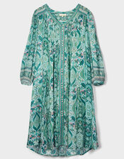 East Malu Printed Tunic Dress, Green (GREEN), large