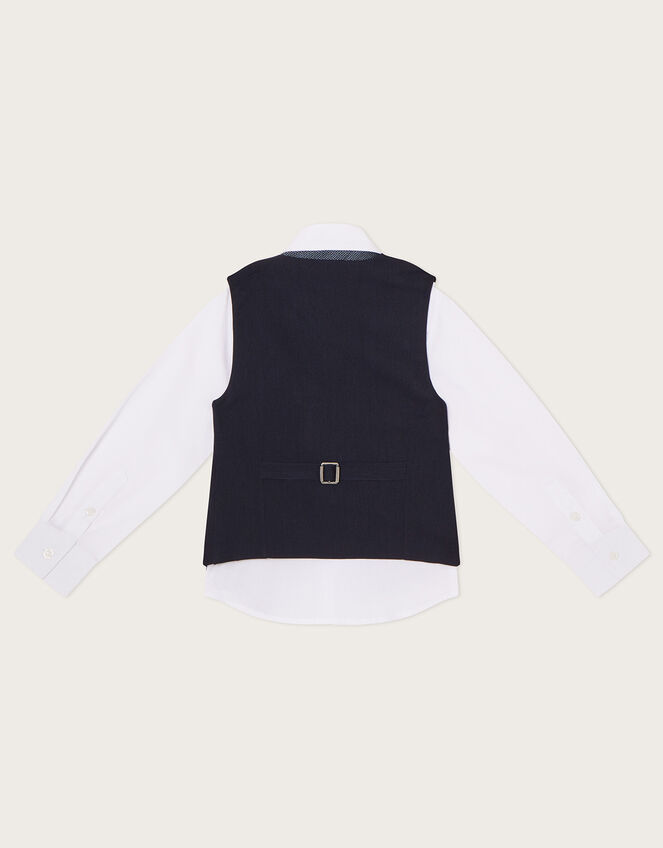 Callum 3 Piece Waistcoat and Shirt Set, Blue (NAVY), large