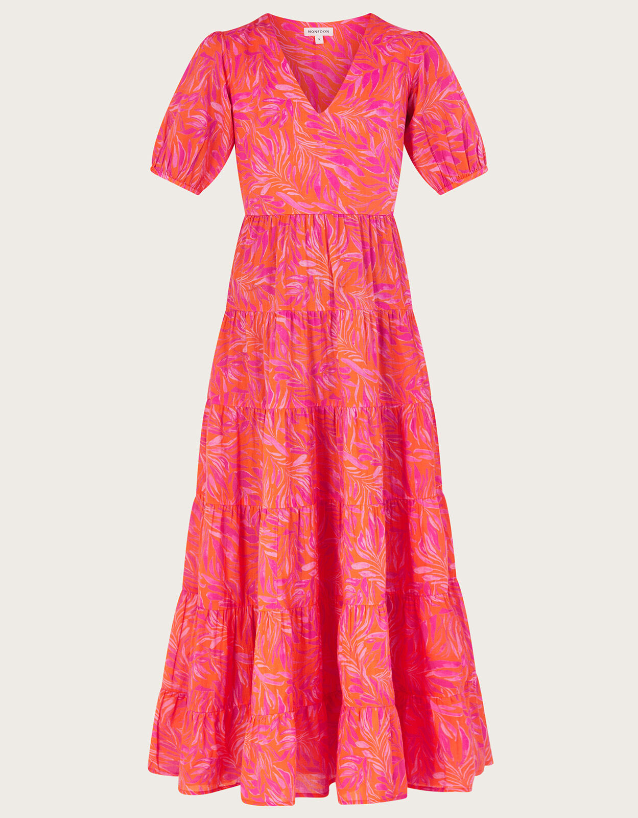 Monsoon orange maxi dress top