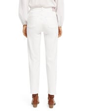 Scotch and Soda Sky Straight Jeans Shorter Length, White (WHITE), large