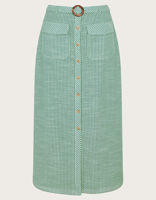 Athena Stripe Skirt, Green (GREEN), large