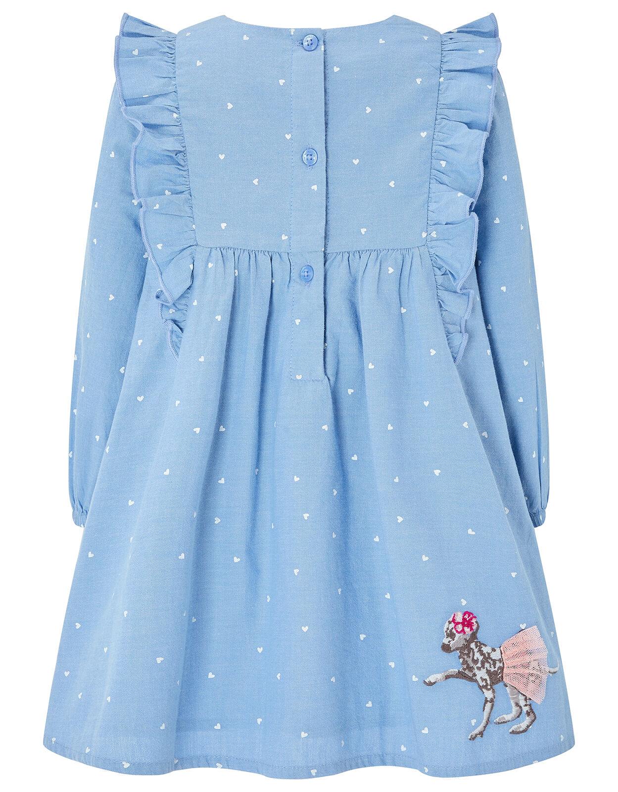 Baby Dina Chambray Dress Blue Baby Girl Dresses Monsoon Global