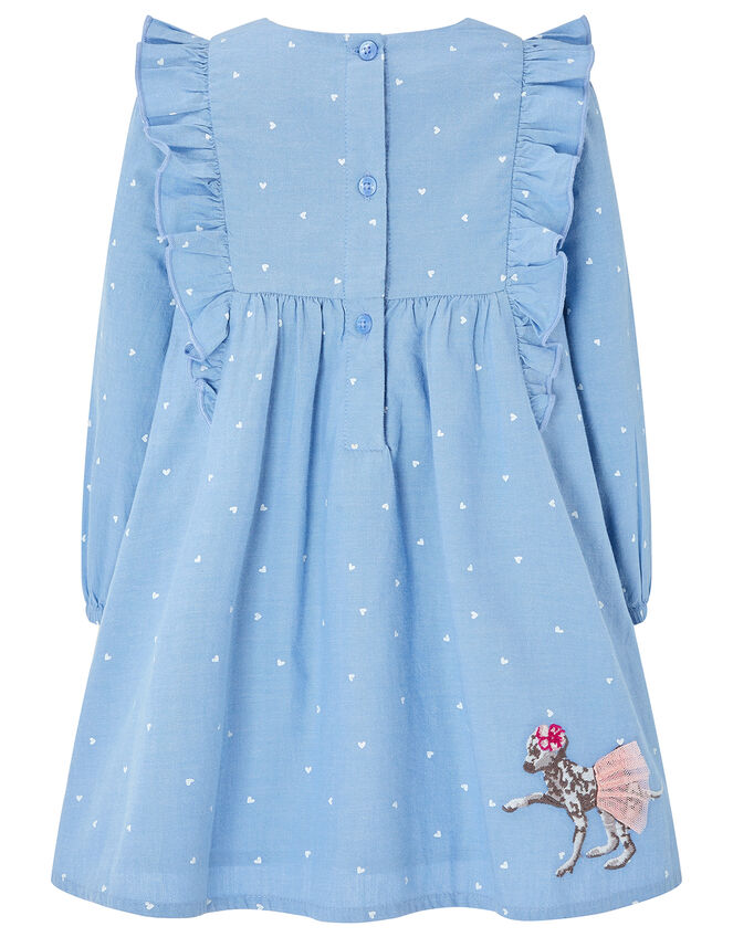 Baby Dina Chambray Dress, Blue (BLUE), large