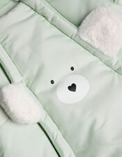 Bear Pramsuit, Green (MINT), large