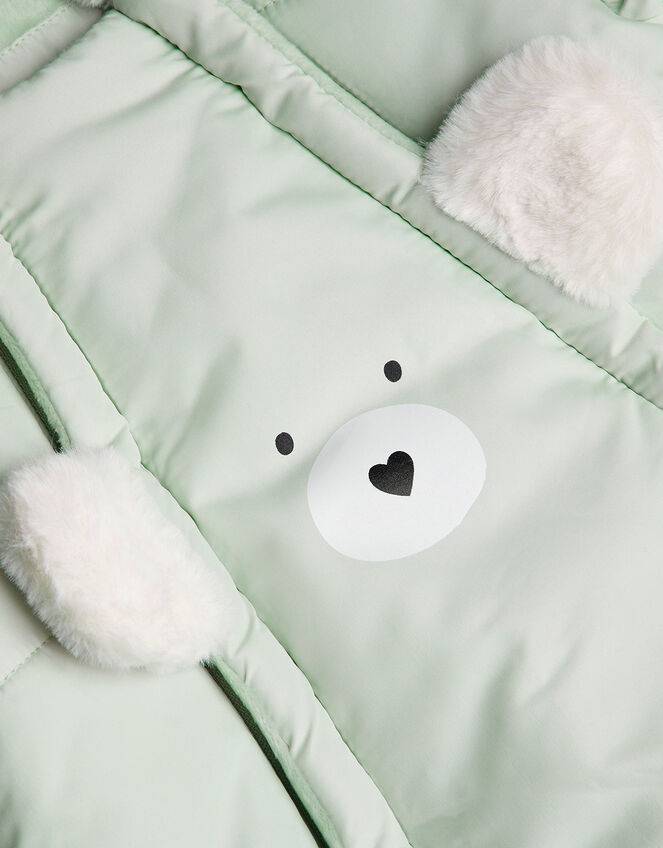 Bear Pramsuit, Green (MINT), large