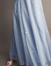 Eugiene Embroidered Maxi Dress, CLOUD, large