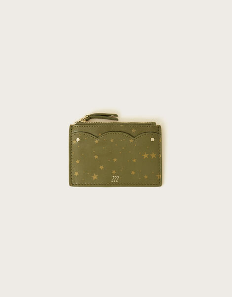 Star Scallop Leather Card Holder, , large