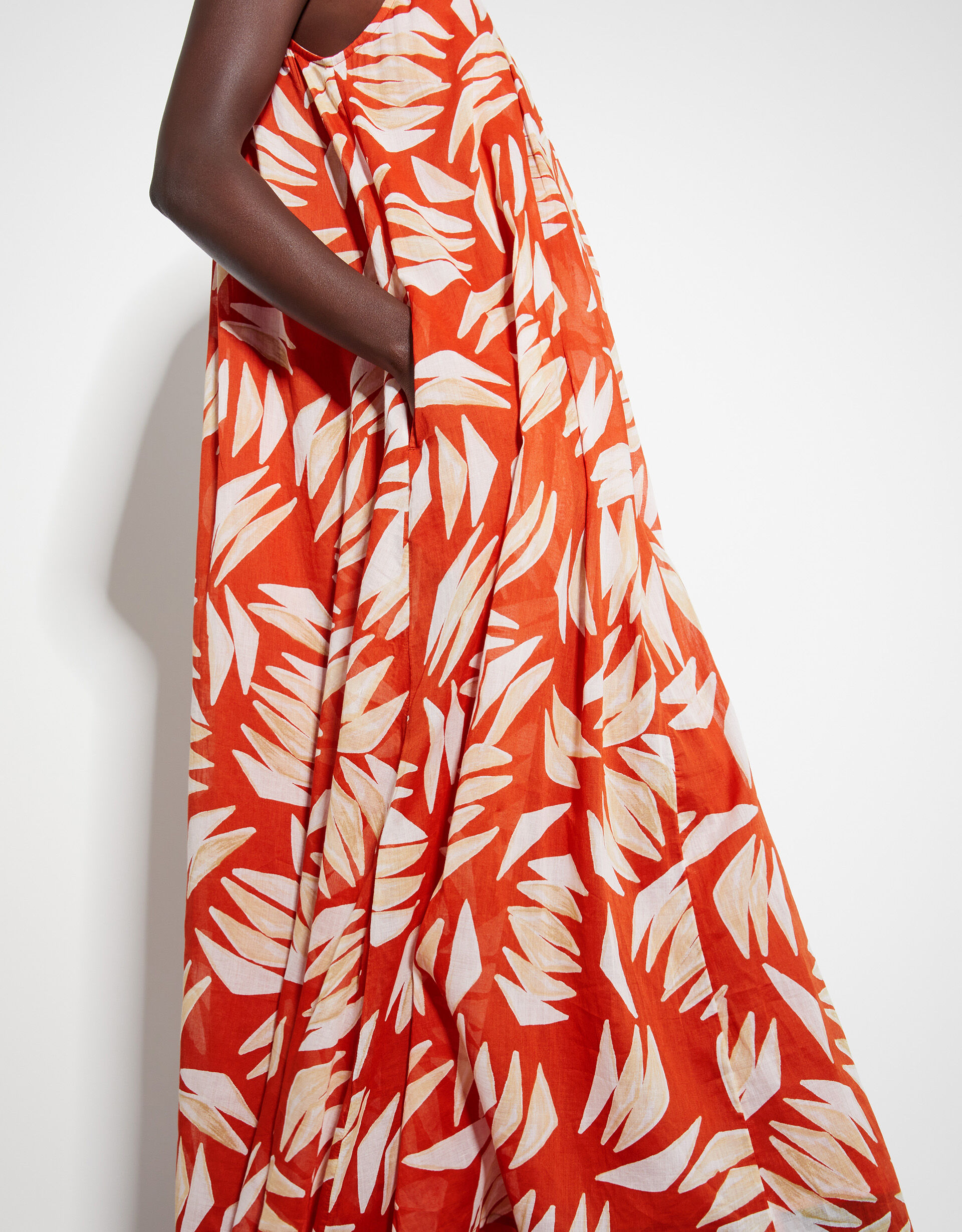 Monsoon rust dress top