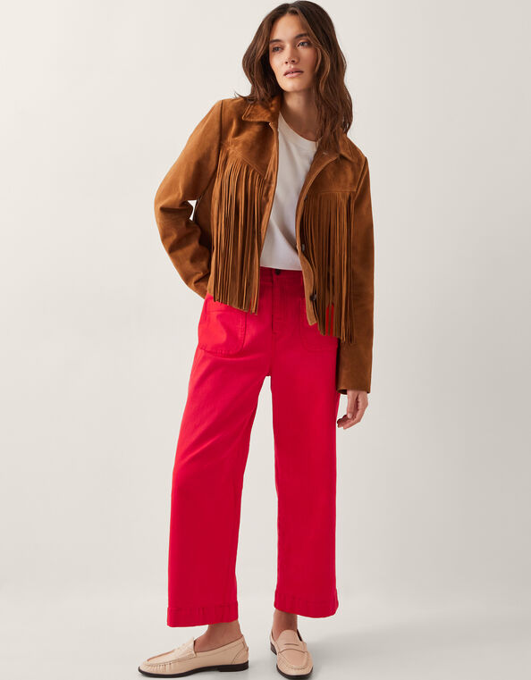 Arlo Regular Crop Jeans, Red (RED), large