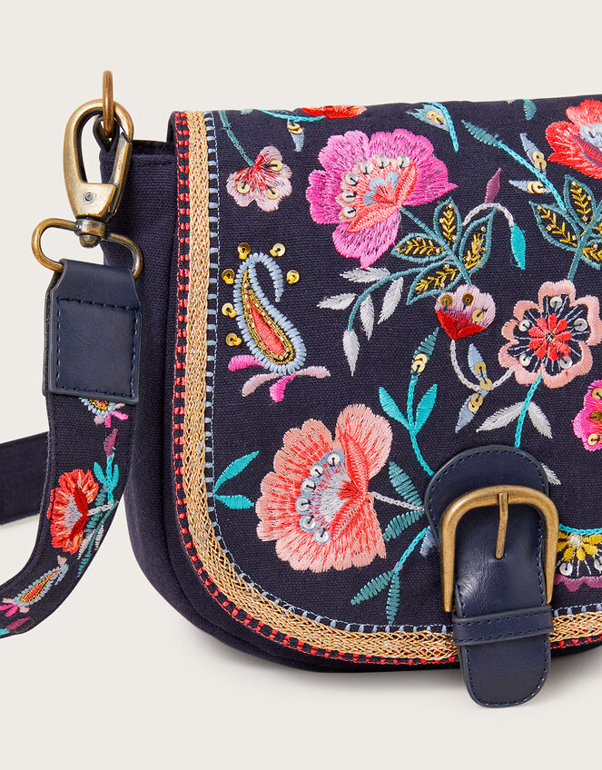 Embroidered Saddle Bag, , large