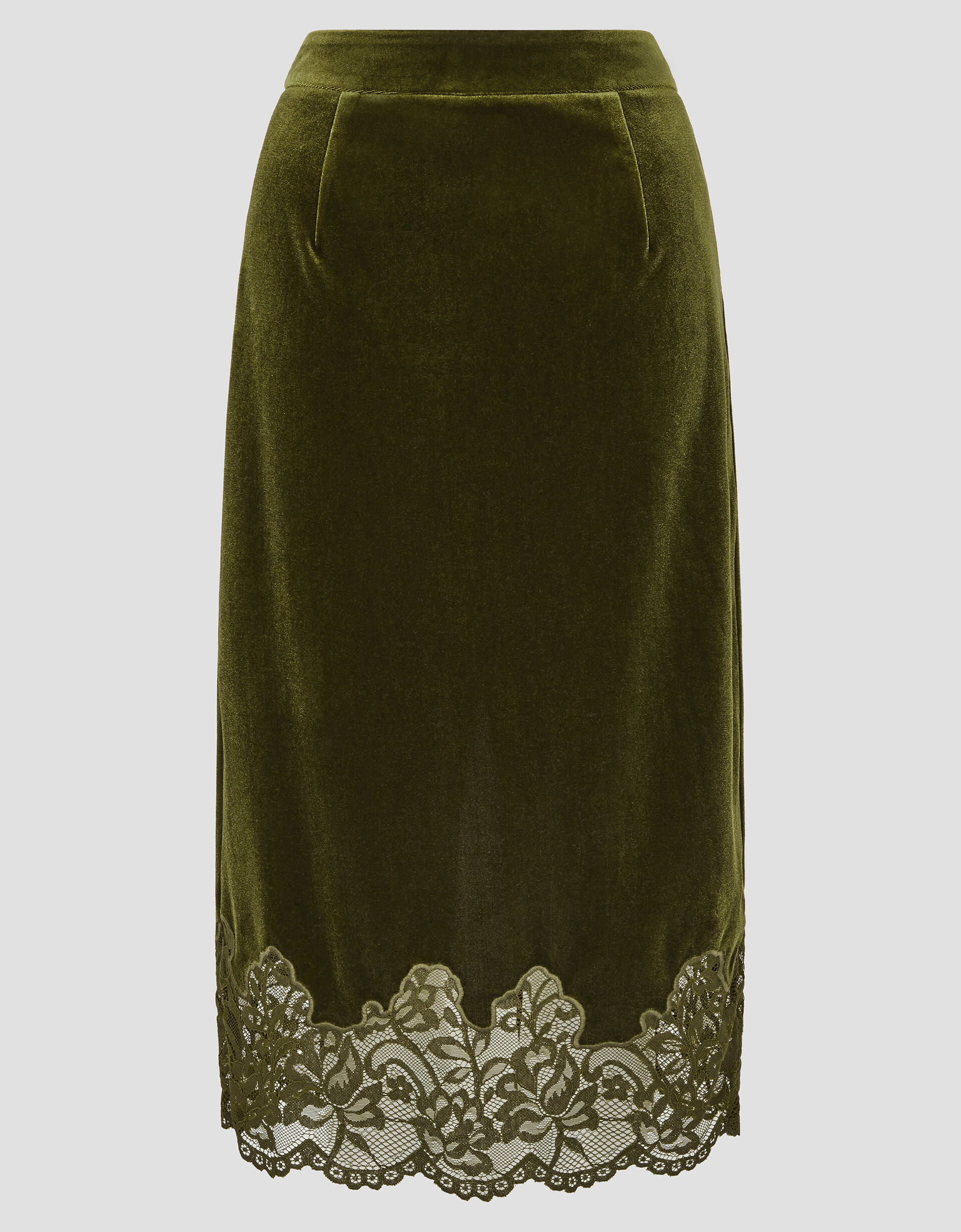 Green pencil skirt lace clearance
