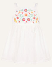 Embroidered Floral Cami Top, Ivory (IVORY), large