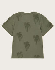 Textured Palm T-Shirt, Green (KHAKI), large