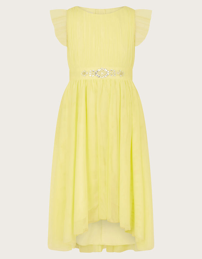 Penelope Belt Dress, Yellow (LEMON), large
