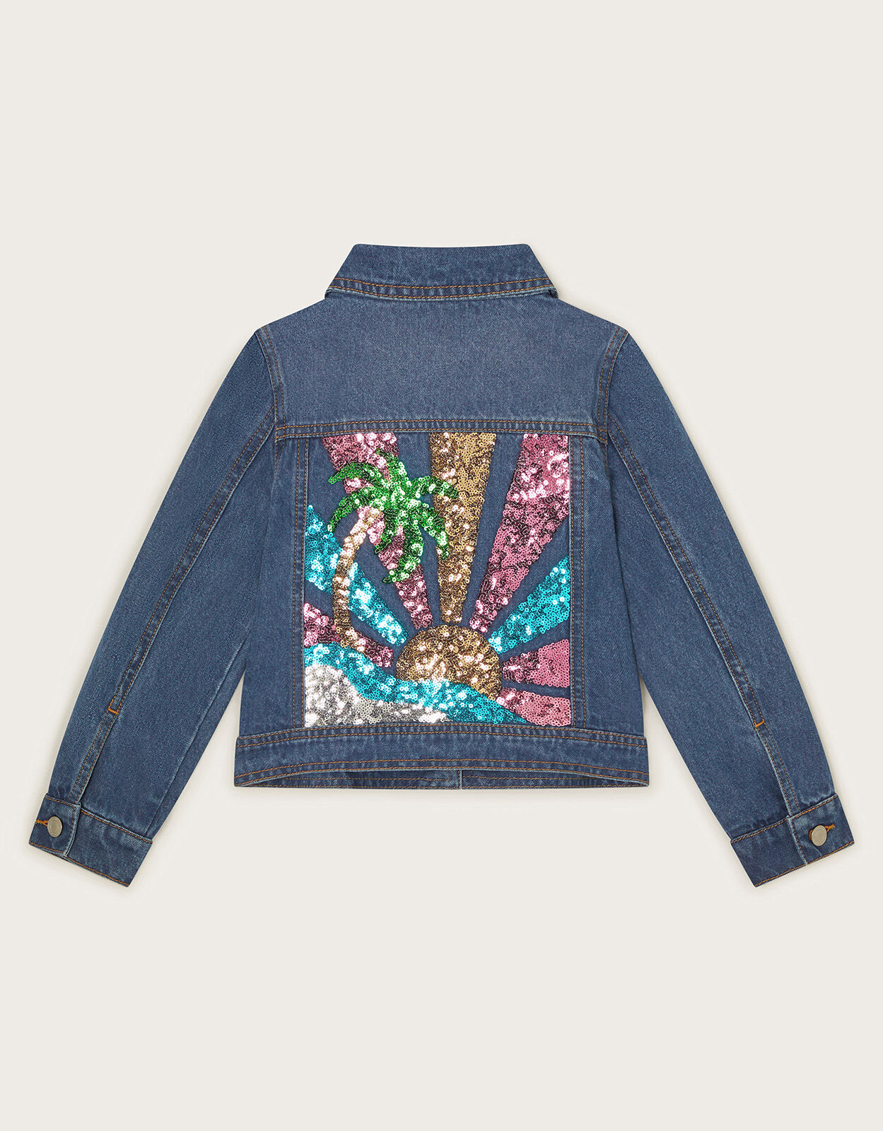 Girls sequin denim jacket store