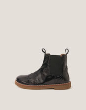 Patent Leather Boots, Black (BLACK), large