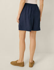 Bridget High Waisted Shorts, Blue (NAVY), large