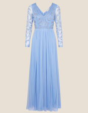 ARTISAN Leela Embroidered Maxi Dress , Blue (BLUE), large