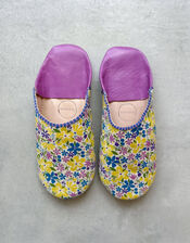 Bohemia Design Liberty Print Babouche Slippers, Purple (PURPLE), large