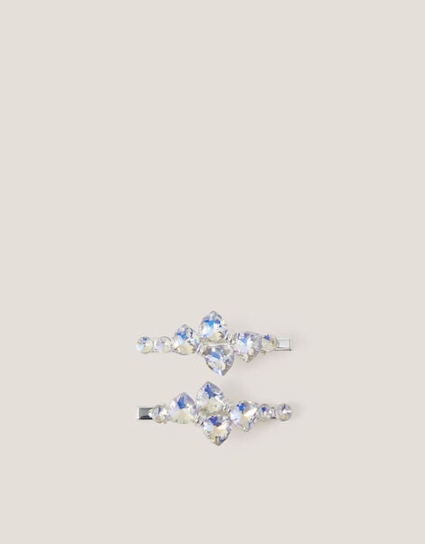 2-Pack Jewel Bow Hair Clips, , large