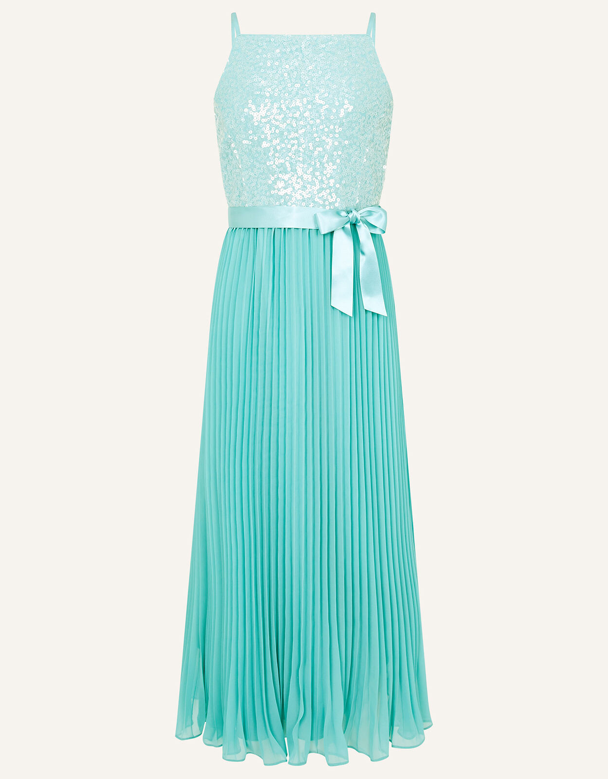 Truth Pleated Prom Dress Teal