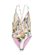Scotch and Soda Smocked Detail Swimsuit, Multi (MULTI), large
