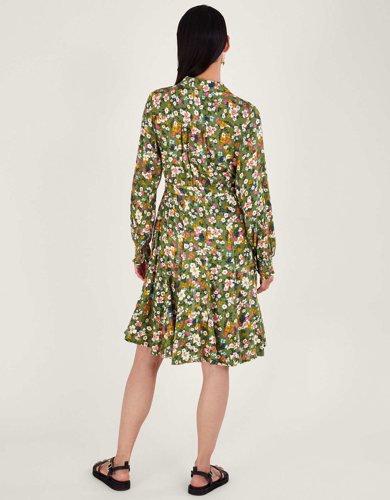 Ditsy Floral Dress Green Day Dresses Monsoon ROI