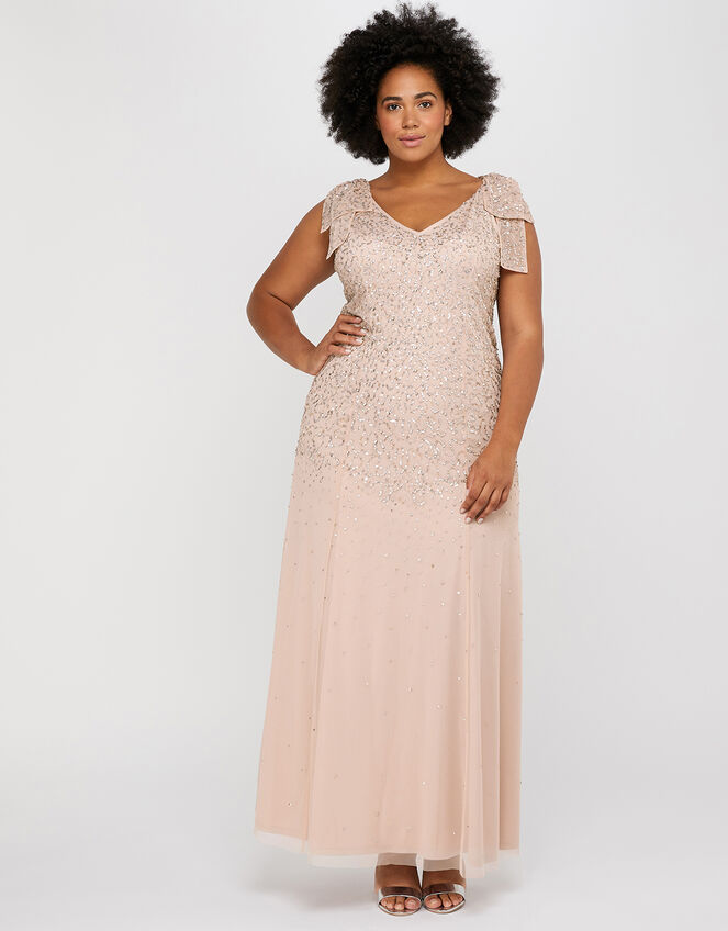 Molly Scatter Embellished Maxi Dress, Pink (BLUSH), large