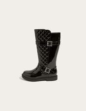 Diamante Riding Boots, Black (BLACK), large
