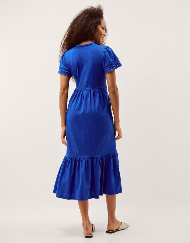 Tanitha Lace Jersey Maxi Dress, Blue (COBALT), large