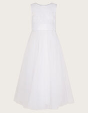 Alice Maxi Communion Dress, White (WHITE), large