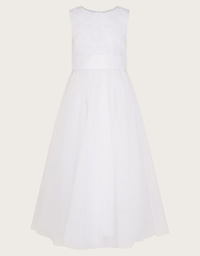 Alice Maxi Communion Dress, White (WHITE), large