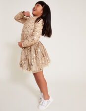 Sequin Bomber Jacket , Gold (GOLD), large