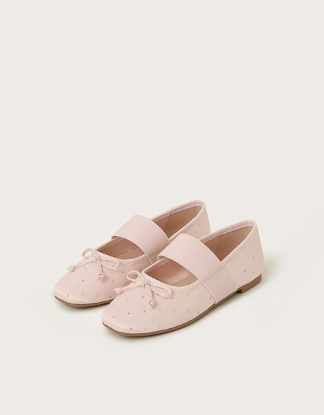 Diamante Ballet Flats, Pink (PINK), large