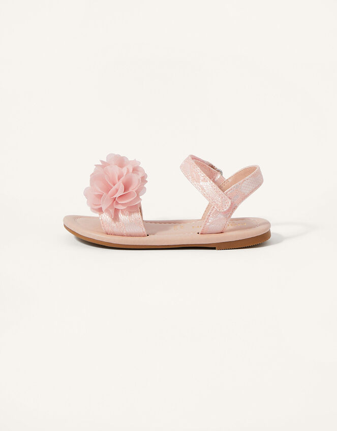 Shimmer Corsage Walker Sandals, Pink (PINK), large