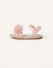 Shimmer Corsage Walker Sandals, Pink (PINK), large