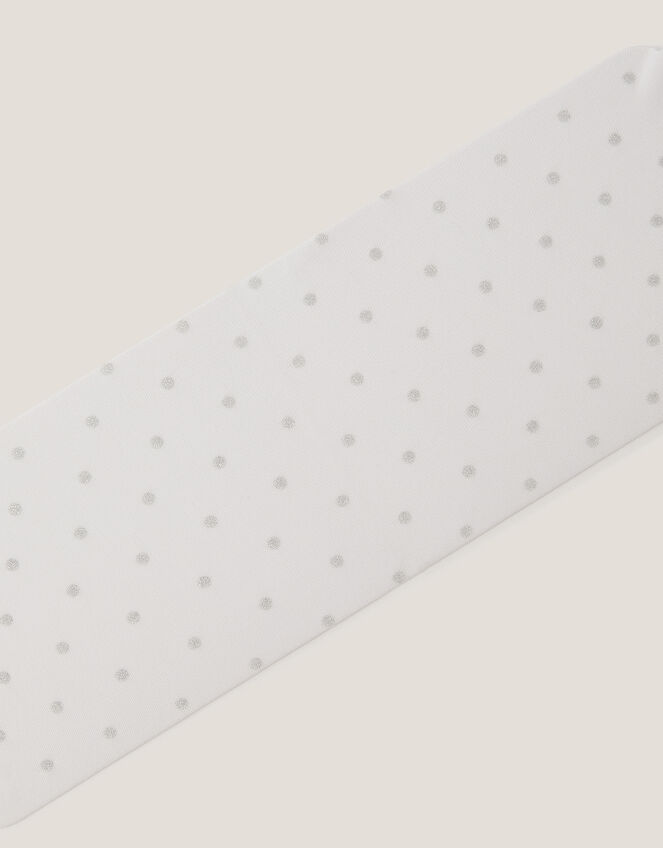 Glitter Spot Tights, Silver (SILVER), large