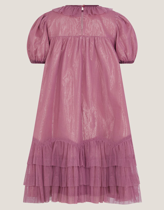 Christmas Unicorn Trapeze Dress, Pink (PINK), large