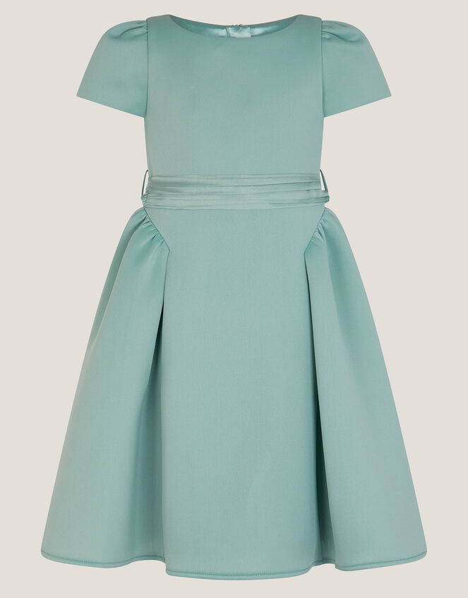 Polly Cap Sleeve Bow Party Dress, Green (SAGE), large