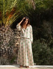 La Galeria Elefante Star Print Blouse, Orange (PEACH), large