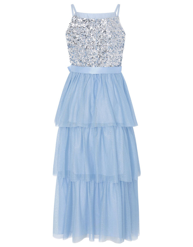 Truth Tiered Maxi Prom Dress, Blue (PALE BLUE), large