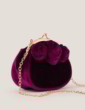 Rose Velvet Clip Frame Bag, , large