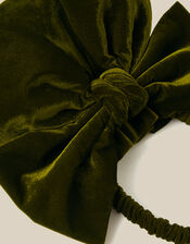 Ciri Bow Velvet Pouch Bag, , large