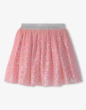 Hatley Mermaid Sequin Tulle Skirt, Pink (PINK), large