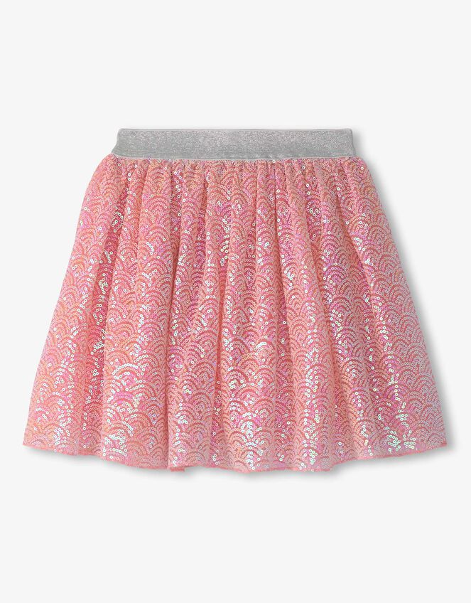 Hatley Mermaid Sequin Tulle Skirt, Pink (PINK), large